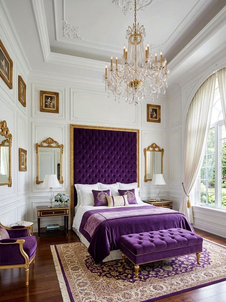 Royal Purple Bedroom - 30 purple bedroom ideas