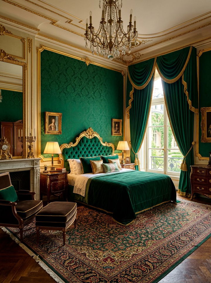 Royal velvet bedroom - 30 fairy tale bedroom ideas