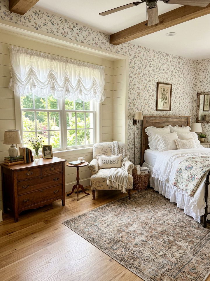 Ruffled Farmhouse Valance - 30 bedroom window valances