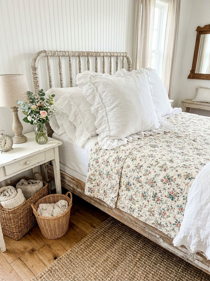 Ruffled Shabby Chic Euro Sham - 30 bedroom euro shams