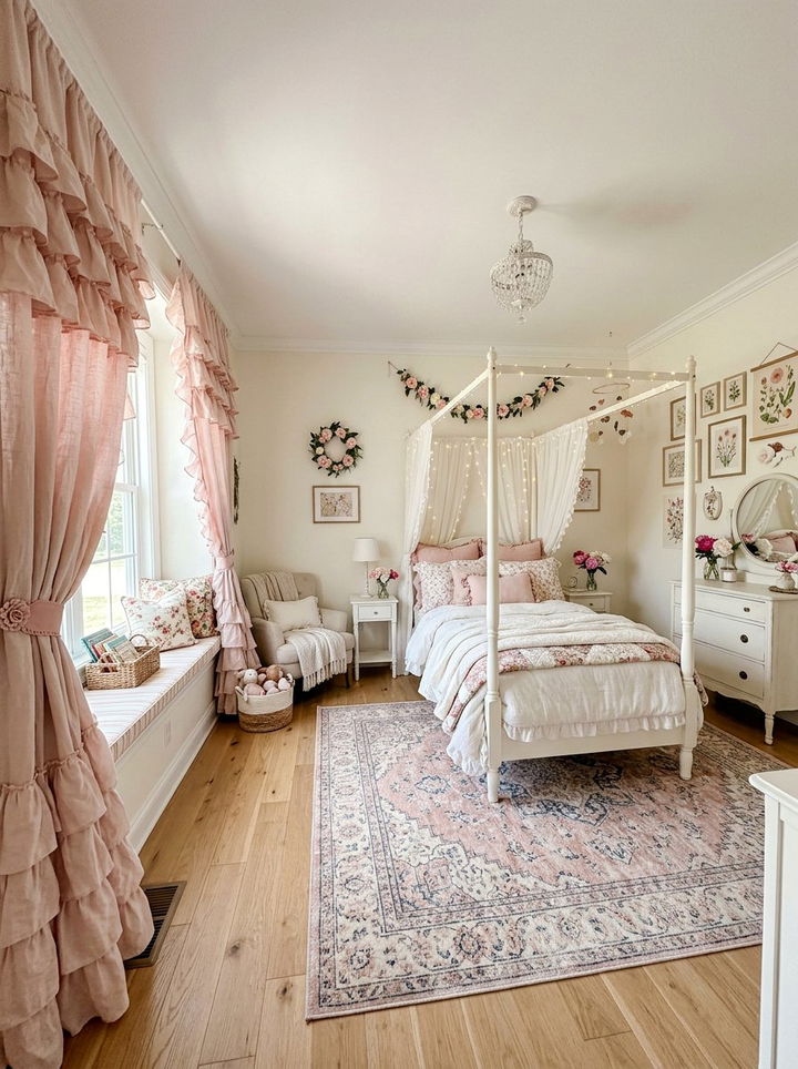 Ruffled Window Treatments - 30 bedroom drapes