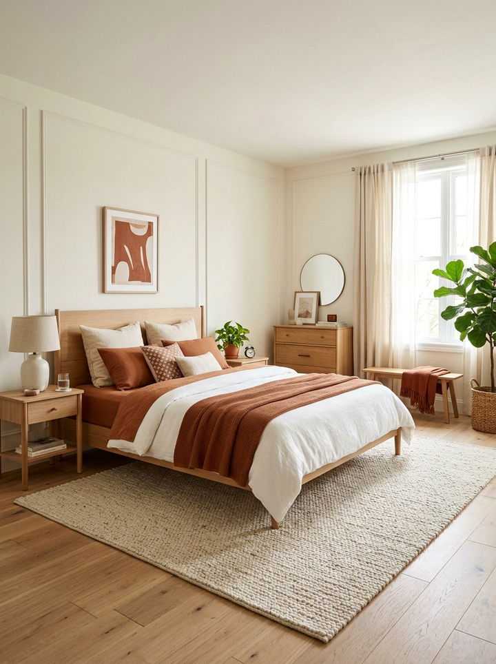 Rust And Cream Bedroom - 30 rust bedroom ideas