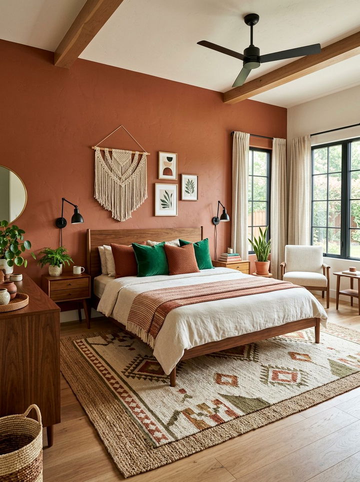 Rust Bedroom - 30 bedroom paint ideas