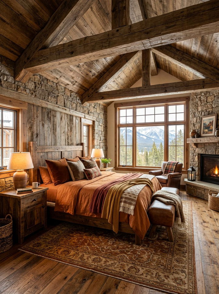 Rustic Amber Bedroom - 30 amber and brown bedroom ideas
