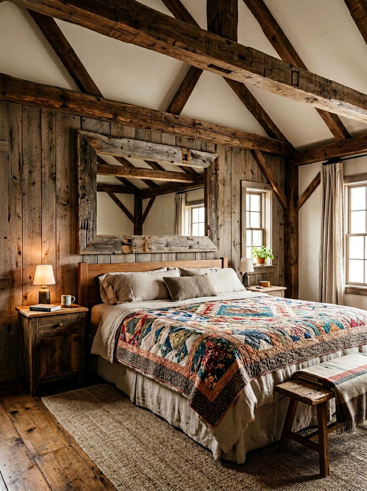 Rustic Barn Wood Mirror - 30 bedroom full length mirrors