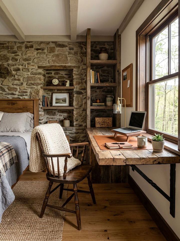 Rustic Bedroom Built In Desk - 30 bedroom built-in desks