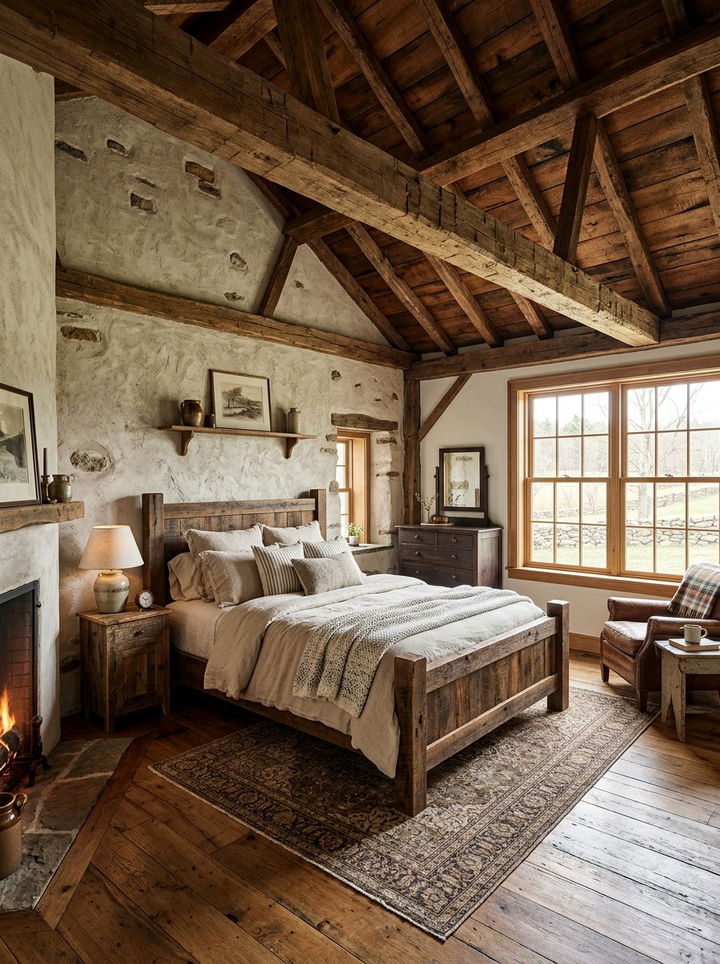 Rustic Bedroom Interior - 30 bedroom photography ideas