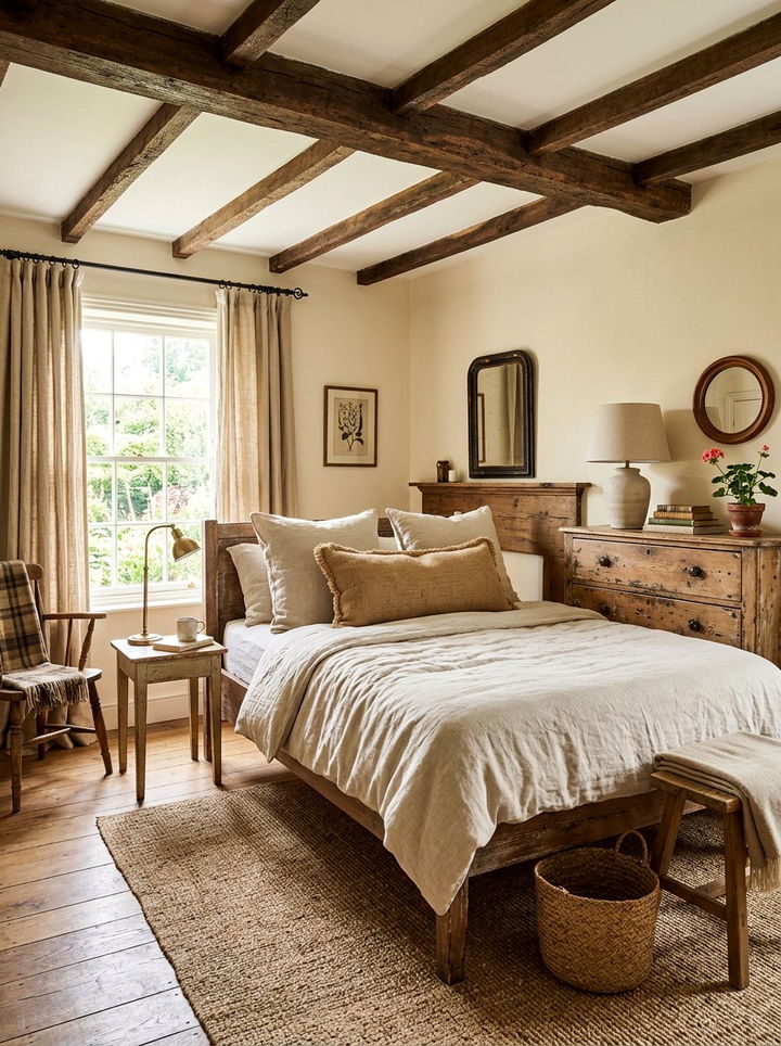 Rustic Beige Bedroom - 30 beige bedroom decor ideas