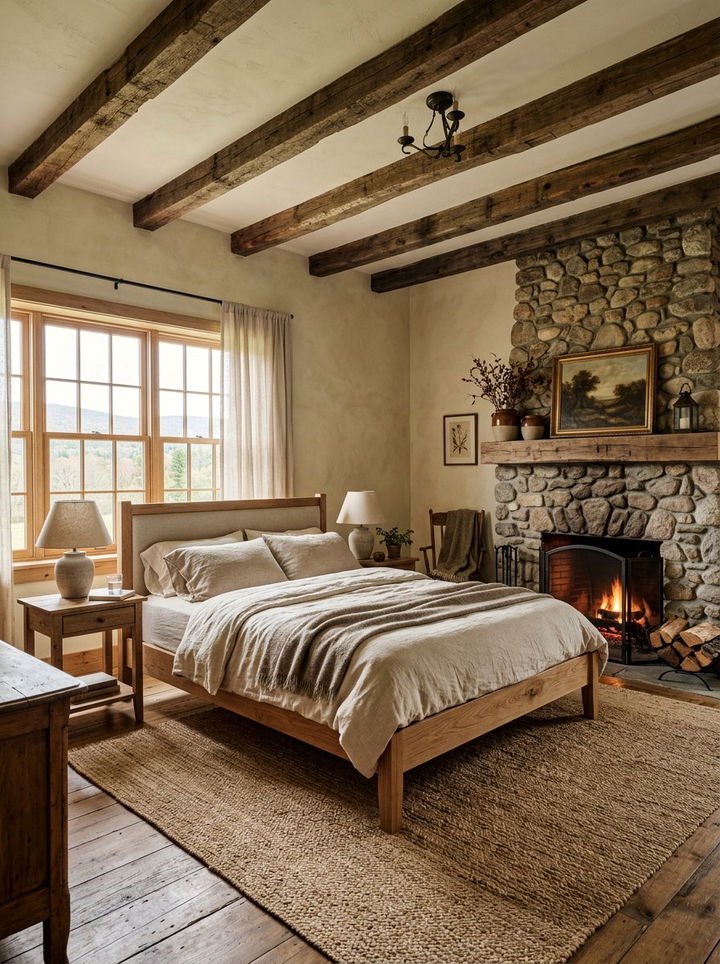 Rustic Beige Bedroom - 30 minimalist beige bedroom ideas