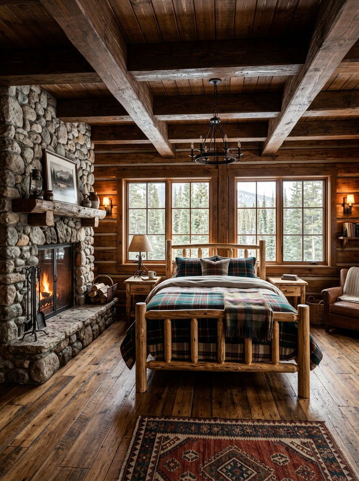 Rustic Cabin Bedroom - 30 bedroom redesign ideas