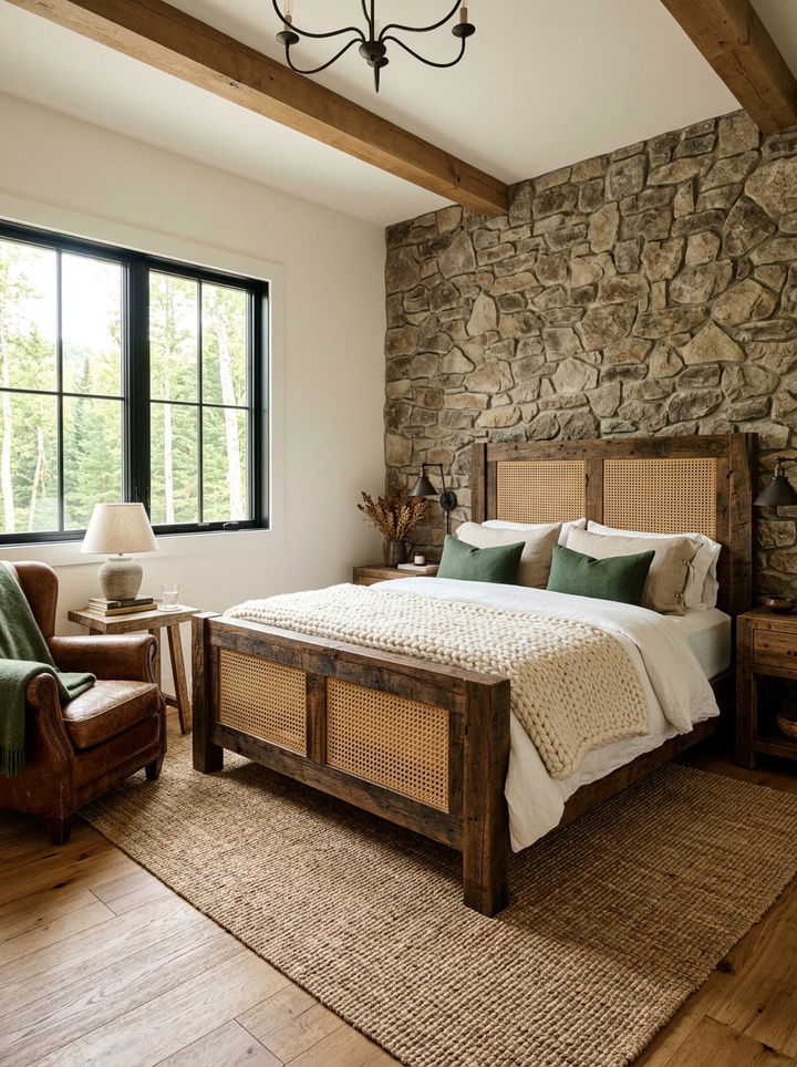 Rustic Cane Bedroom - 30 cane bedroom ideas
