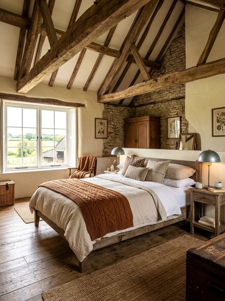 Rustic Cinnamon Farmhouse Bedroom - 30 cinnamon bedroom ideas