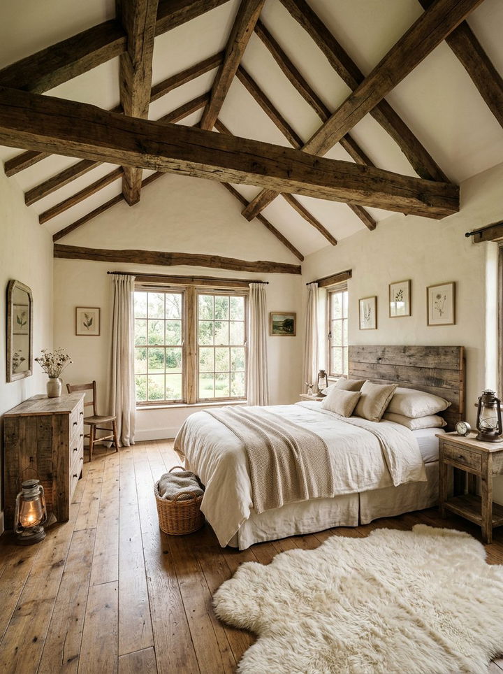Rustic Cream Bedroom - 30 cream bedroom design ideas