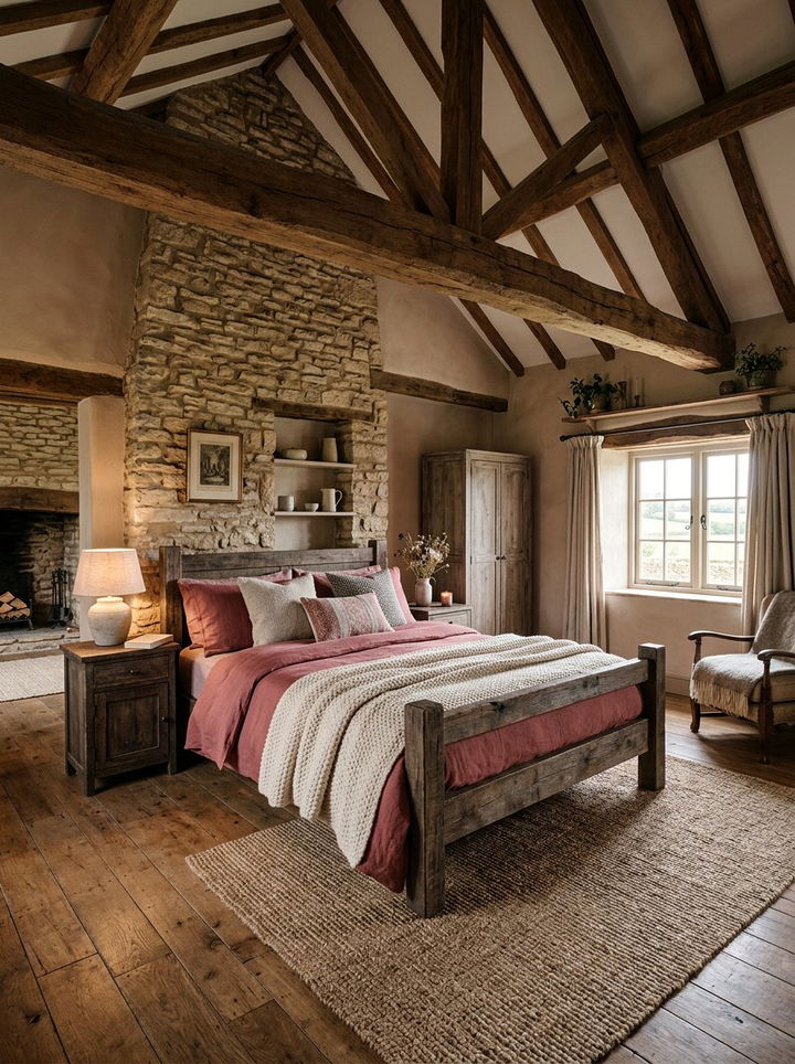 Rustic Dusty Rose Bedroom - 30 dusty rose bedroom ideas