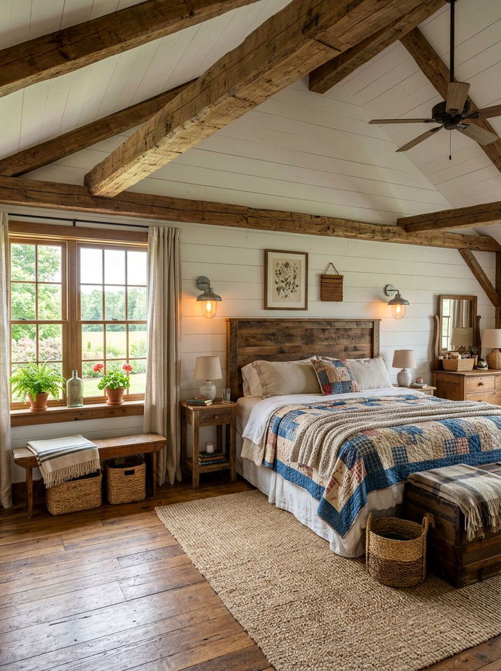Rustic Farmhouse Bedroom - 30 bedroom designs