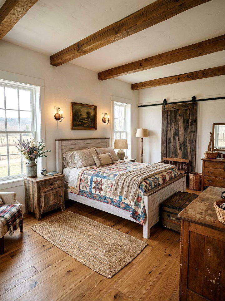 Rustic Farmhouse Bedroom - 30 viral bedroom ideas