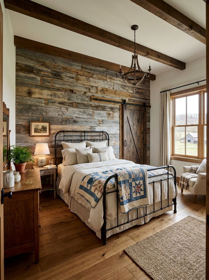 Rustic Farmhouse Bedroom - 30 cozy bedroom settings