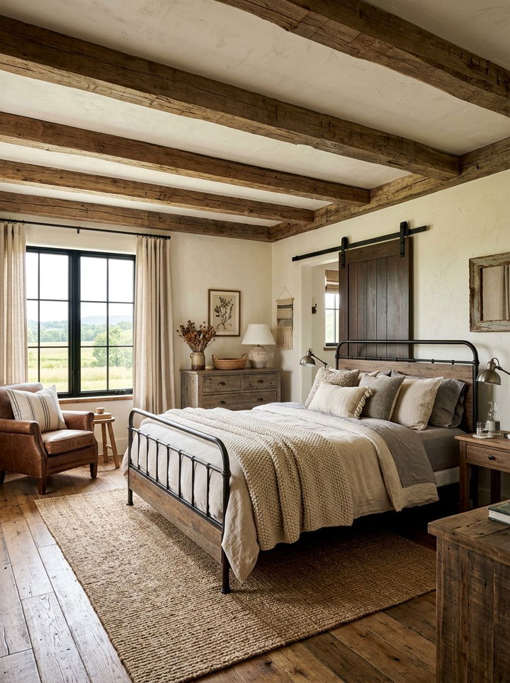 Rustic Farmhouse Bedroom - 30 newlywed bedroom ideas