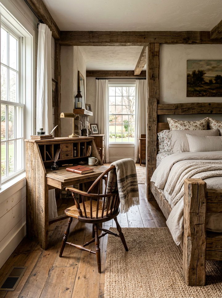 Rustic Farmhouse Secretary Desk - 30 bedroom secretary desks