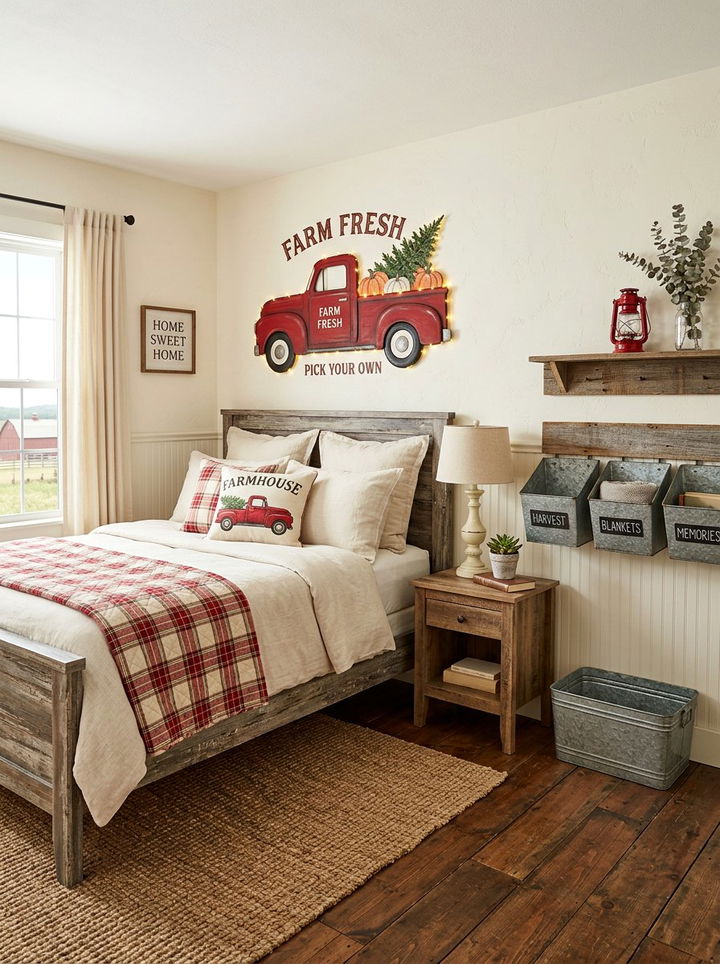 Rustic Farmhouse Truck Decor - 30 truck bedroom ideas