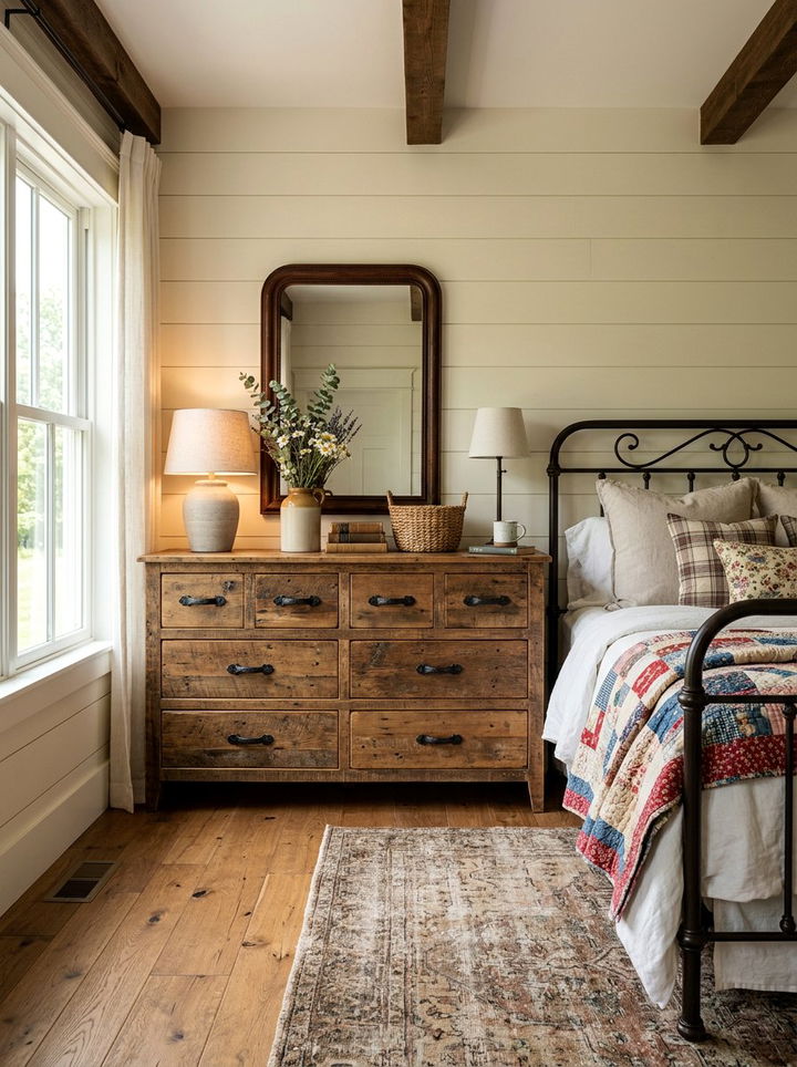 Rustic Farmhouse Wide Dresser - 30 bedroom wide dressers