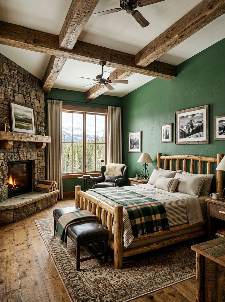 Rustic Fern Green Bedroom - 30 fern green bedroom ideas