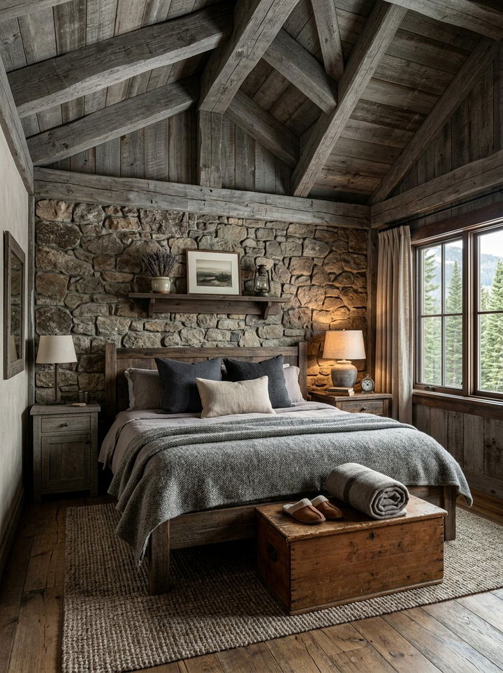 Rustic Gray Bedroom - 30 gray bedroom design ideas