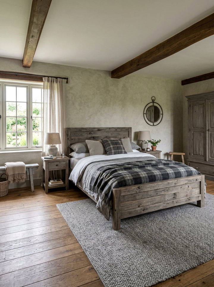 Rustic Grey Bedroom - 30 grey bedroom ideas