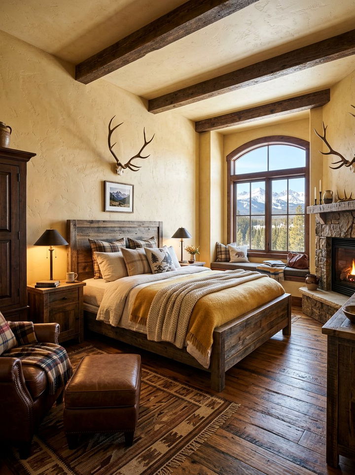 Rustic Honey Yellow Bedroom - 30 honey yellow bedroom ideas