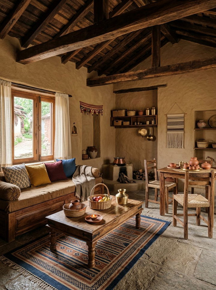 Rustic Indian Village Theme - 30 Indian bedroom ideas