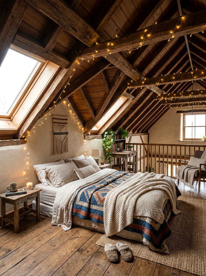 Rustic Loft Space - 30 rustic bedroom ideas