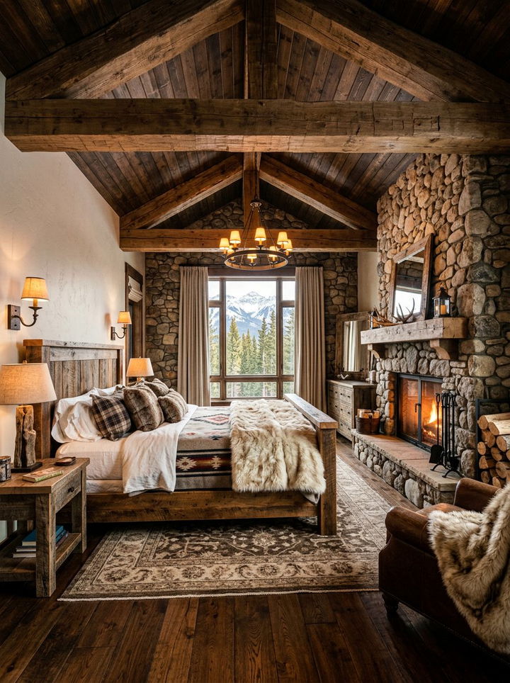 Rustic Mountain Bedroom - 30 grand bedroom ideas