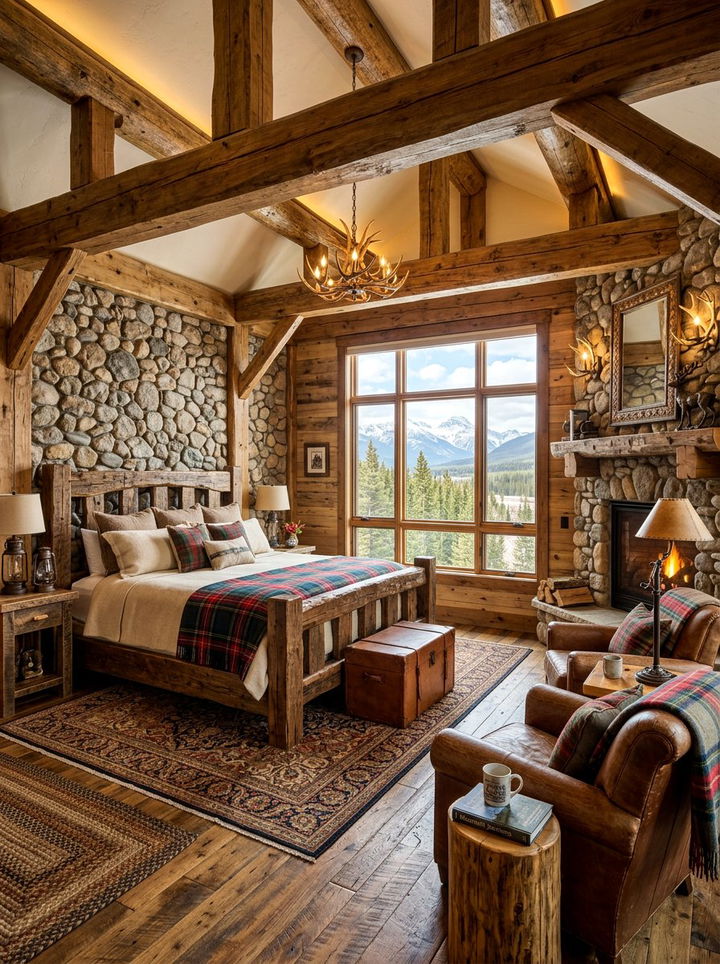 Rustic Mountain Lodge Room - 30 hotel bedroom ideas