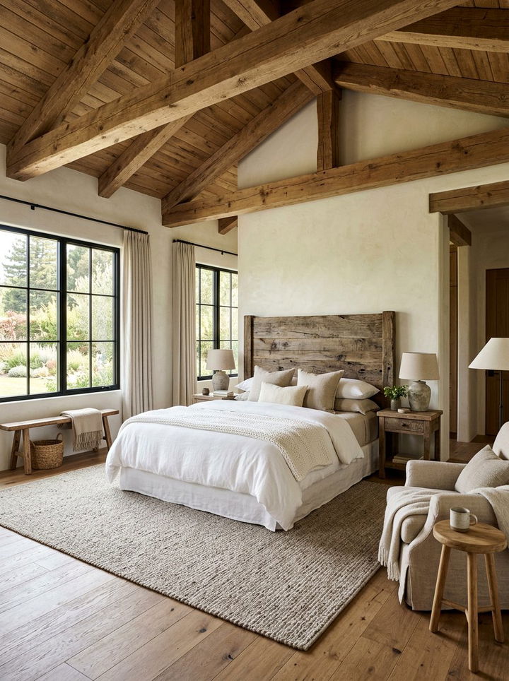 Rustic Neutral Bedroom - 30 neutral bedroom ideas