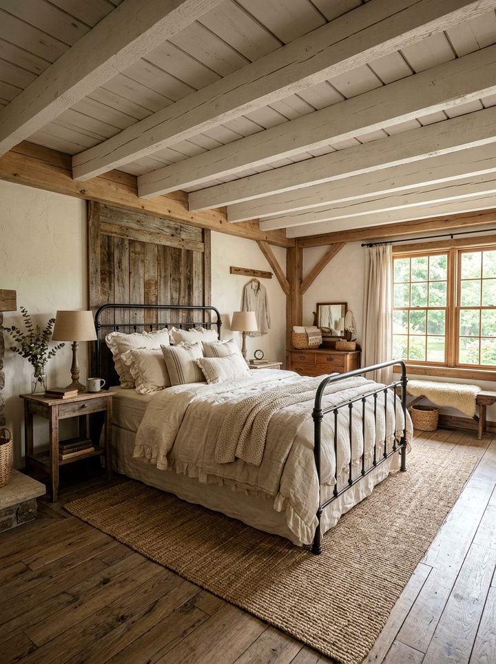 Rustic Neutral Bedroom - 30 soft neutral bedroom ideas