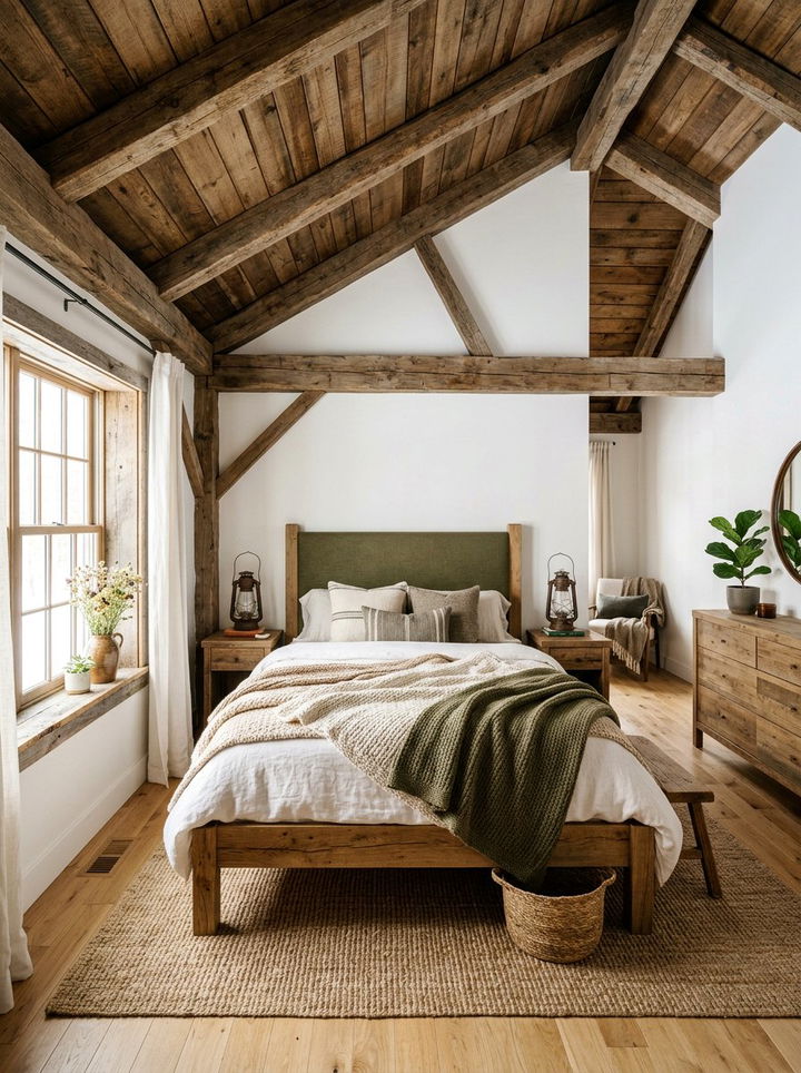 Rustic Olive Green Bedroom - 30 olive green bedroom ideas