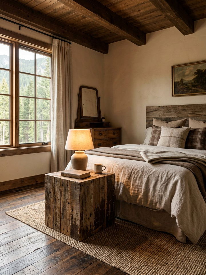 Rustic Reclaimed Wood Cube - 30 bedroom storage cubes