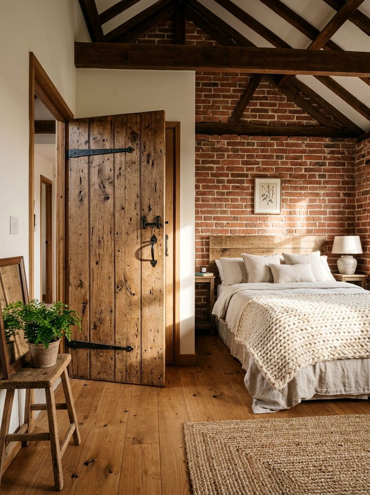 Rustic Reclaimed Wood Door - 30 bedroom barn doors