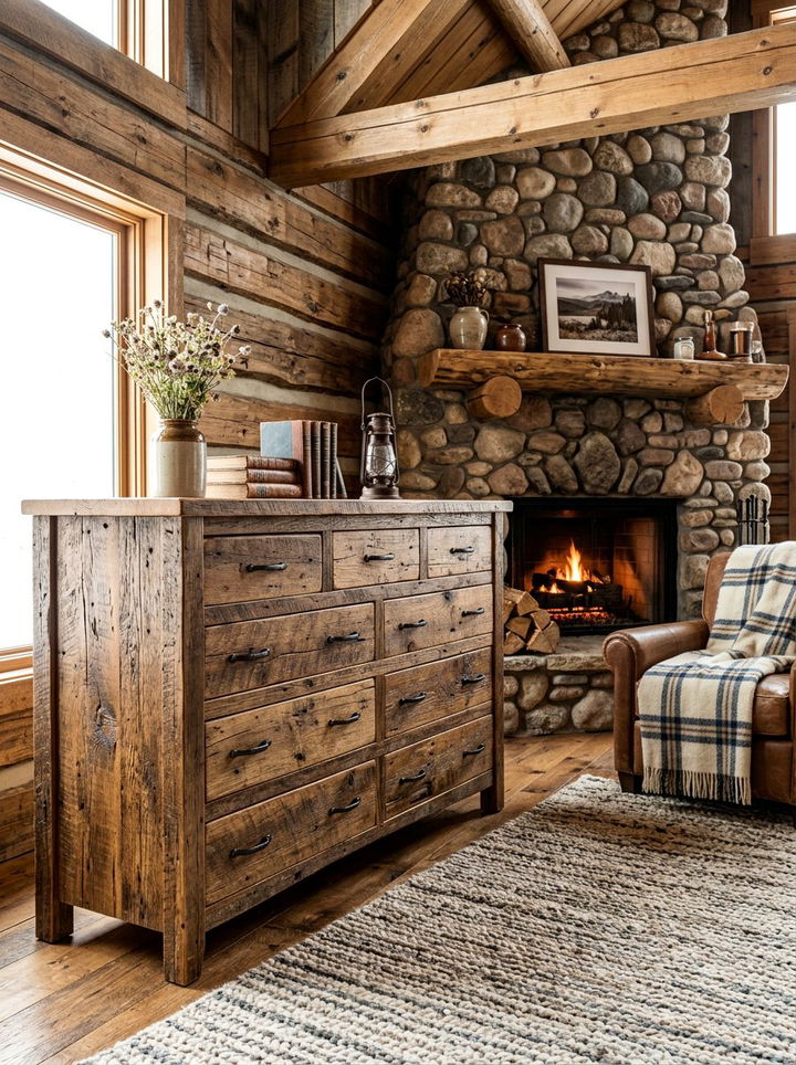 Rustic Reclaimed Wood Dresser - 30 bedroom wood dressers