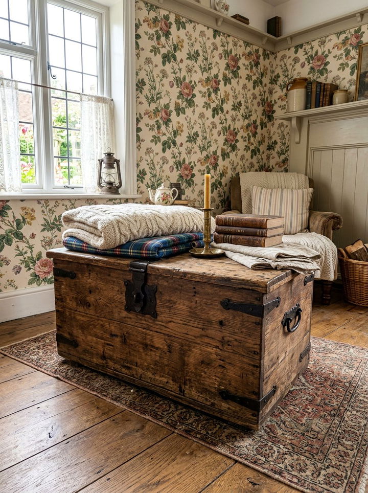 Rustic Storage Trunk - 30 bedroom storage trunks