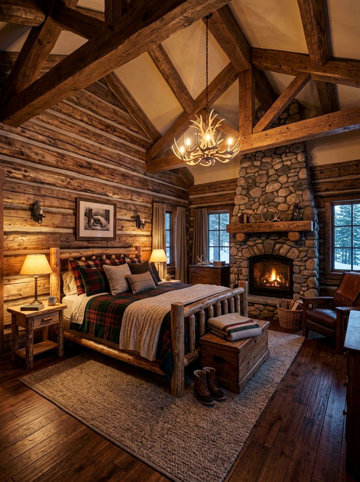 Rustic Timber Bedroom - 30 relaxation bedroom ideas
