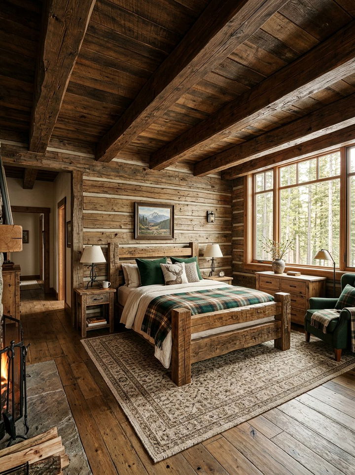 Rustic Timber Bedroom - 30 masculine bedroom ideas