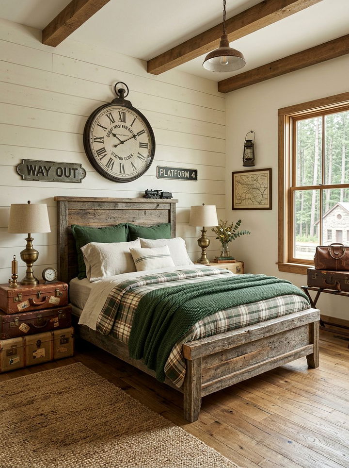 Rustic Train Station Decor - 30 train bedroom ideas