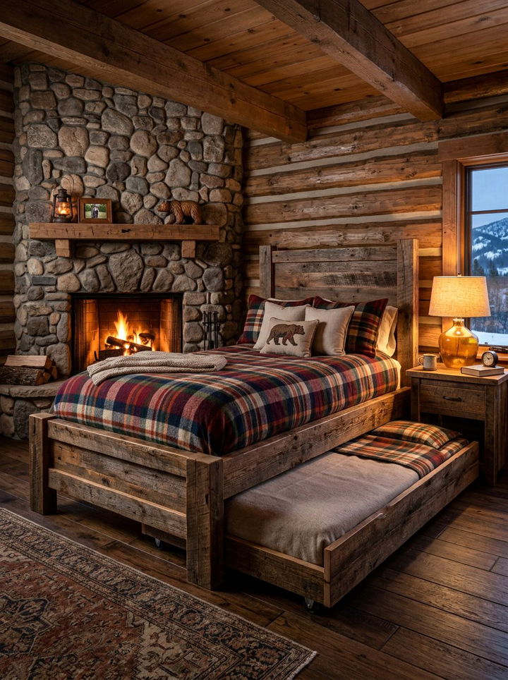 Rustic Trundle Bed - 30 bedroom trundle beds