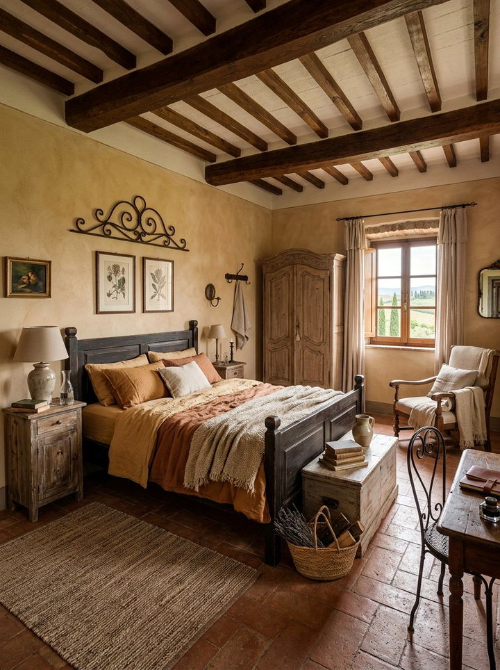 Rustic Tuscan Bedroom - 30 Tuscan bedroom ideas