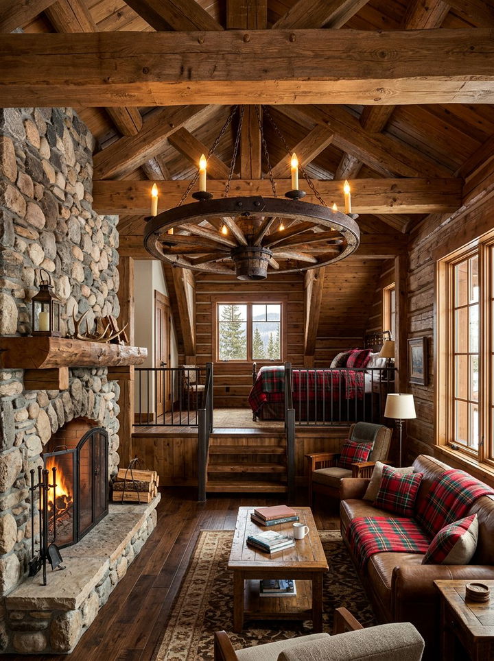 Rustic Wagon Wheel Chandelier - 30 bedroom chandeliers