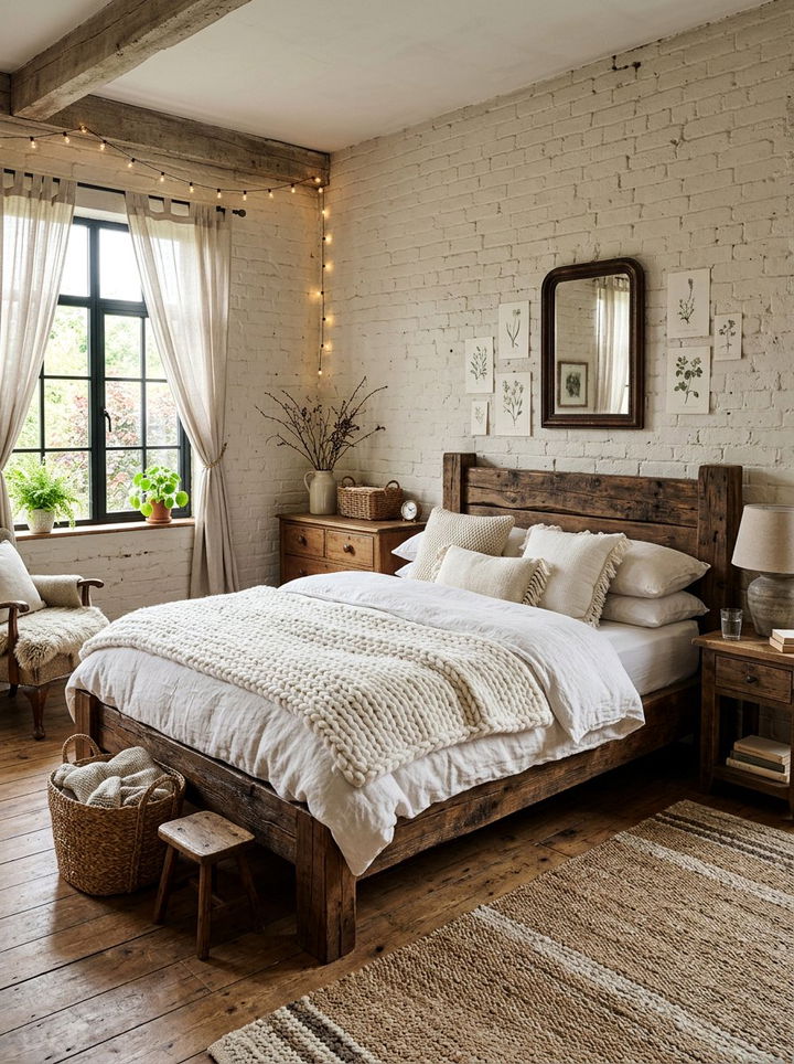 Rustic White Bedroom - 30 bedroom white bedding ideas