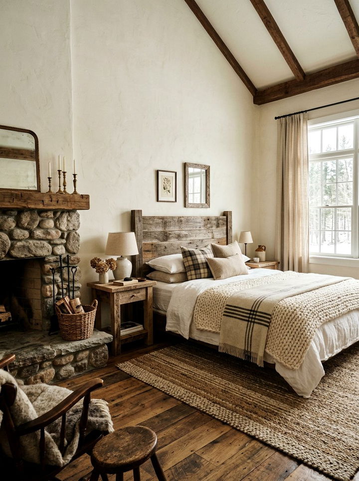 Rustic White Bedroom - 30 cool white bedroom ideas