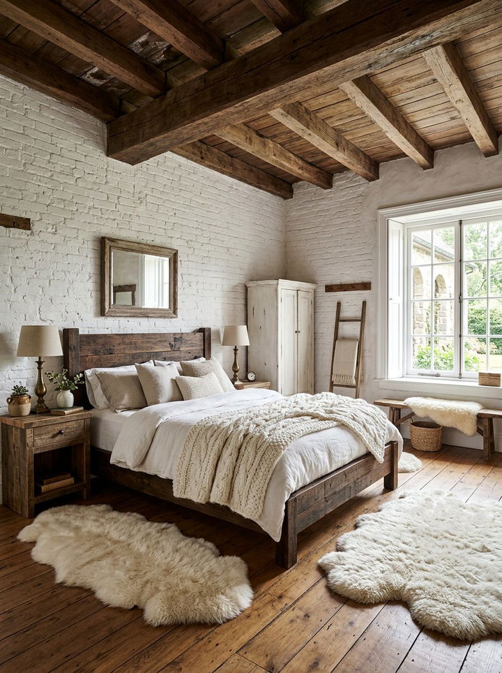Rustic White Bedroom - 30 all white bedroom ideas