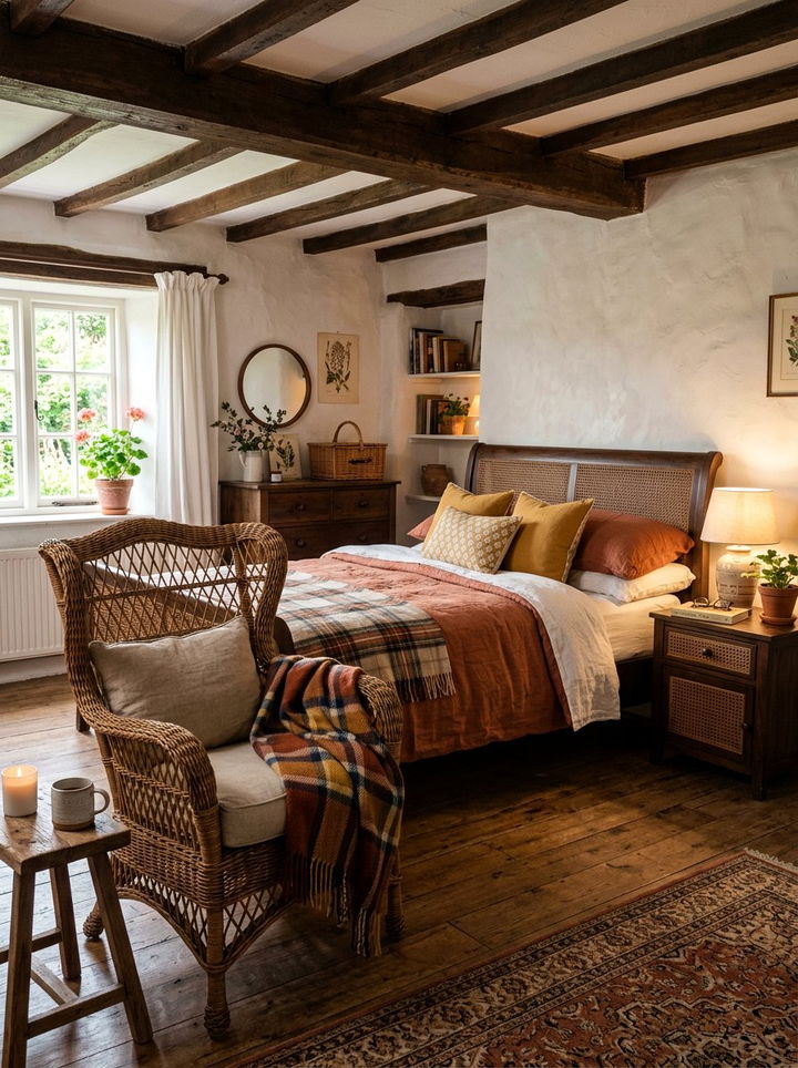 Rustic Wicker Bedroom - 30 handwoven bedroom ideas